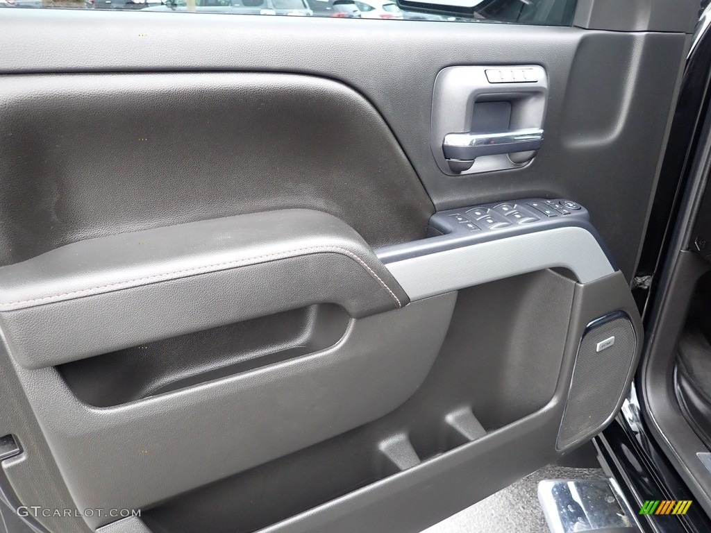 2016 Chevrolet Silverado 1500 LTZ Crew Cab 4x4 Jet Black Door Panel Photo #142174437