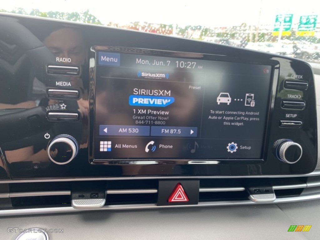 2021 Elantra SEL - Fluid Metal / Medium Gray photo #14