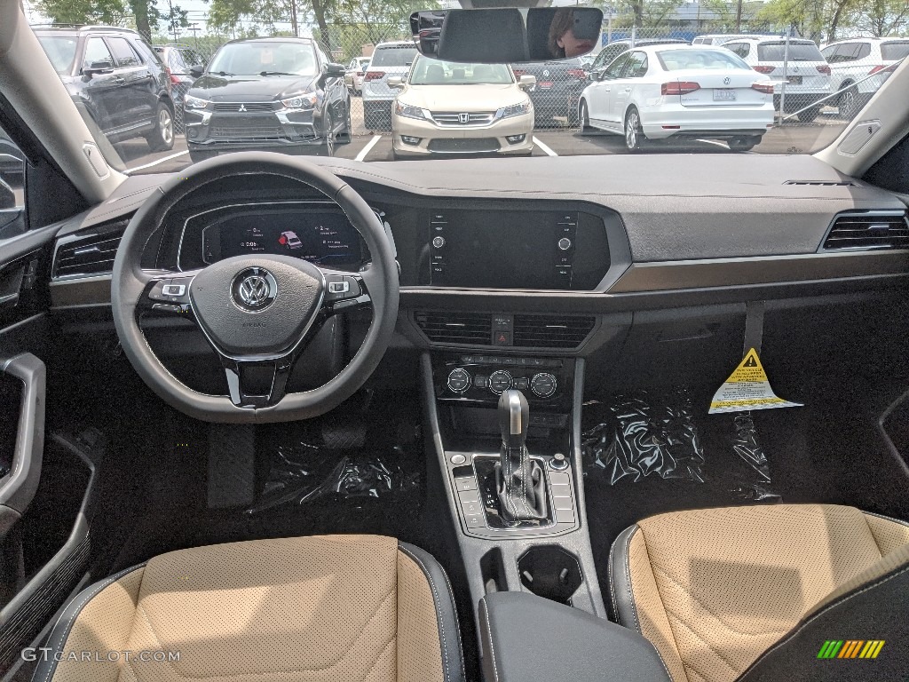 Dark Beige/Black Interior 2021 Volkswagen Jetta SEL Premium Photo #142176576