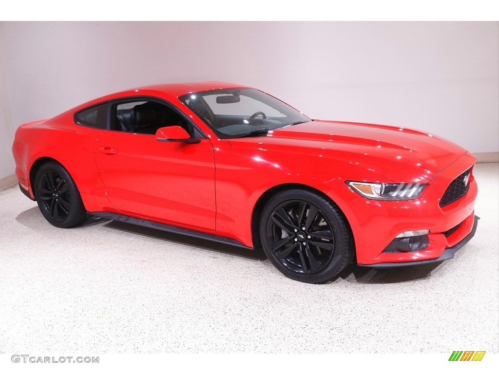2015 Mustang EcoBoost Premium Coupe - Race Red / Ebony photo #1