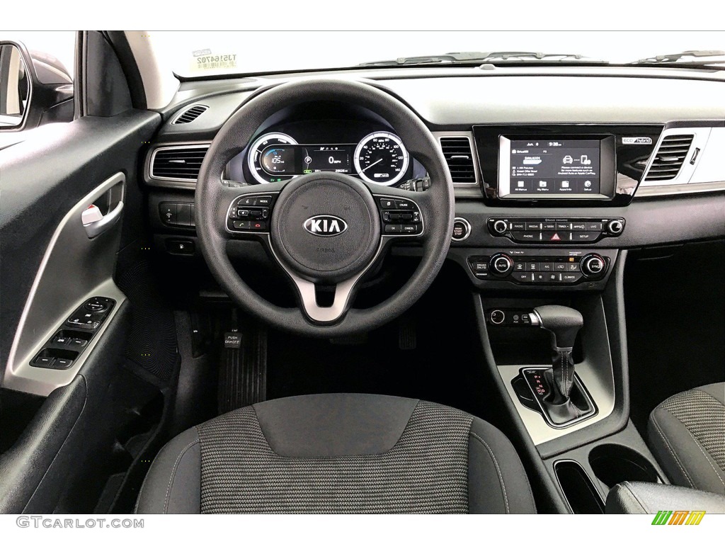 2018 Kia Niro LX Hybrid Charcoal Dashboard Photo #142178076