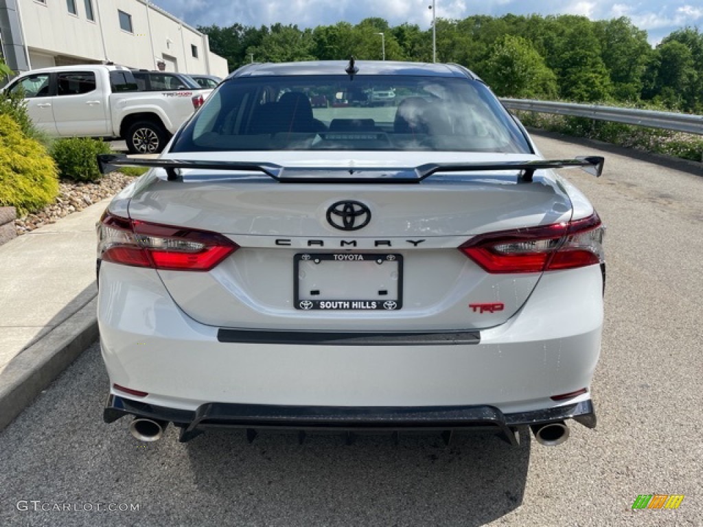 2021 Camry TRD - Wind Chill Pearl / Black/Red photo #8