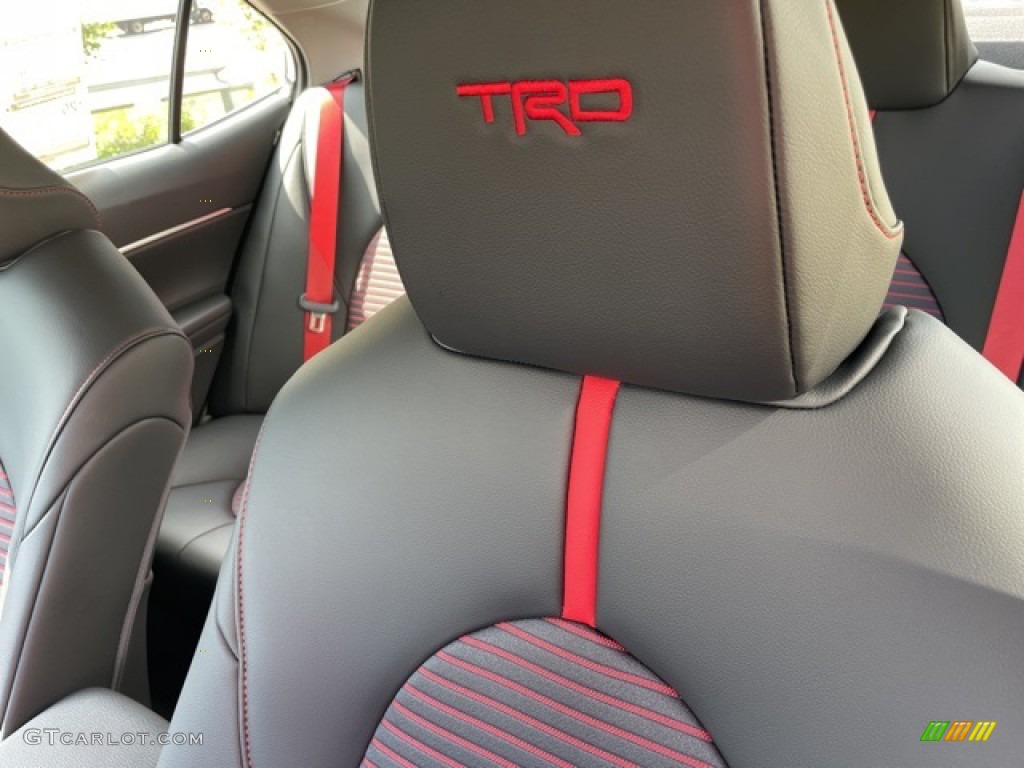 Black/Red Interior 2021 Toyota Camry TRD Photo #142178640