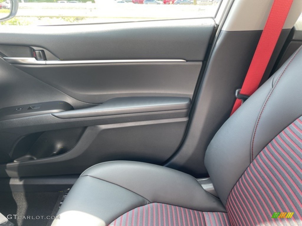 2021 Camry TRD - Wind Chill Pearl / Black/Red photo #23