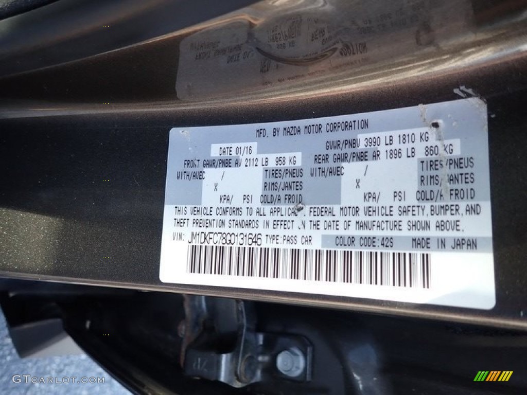 2016 Mazda CX-3 Touring AWD Color Code Photos