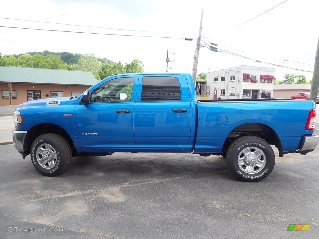 2021 2500 Tradesman Crew Cab 4x4 - Hydro Blue Pearl / Black photo #3