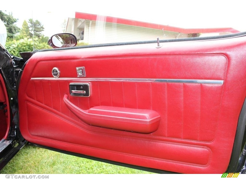1980 Chevrolet Camaro Z28 Sport Coupe Carmine Red Door Panel Photo #142183779