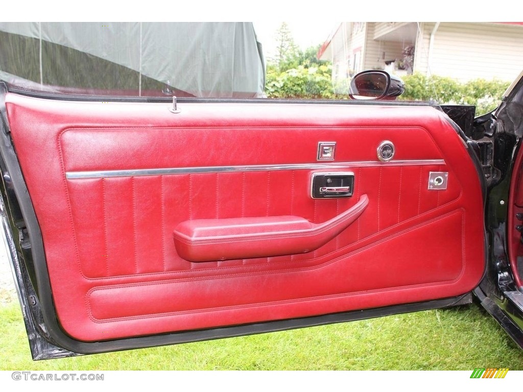 1980 Chevrolet Camaro Z28 Sport Coupe Carmine Red Door Panel Photo #142183800