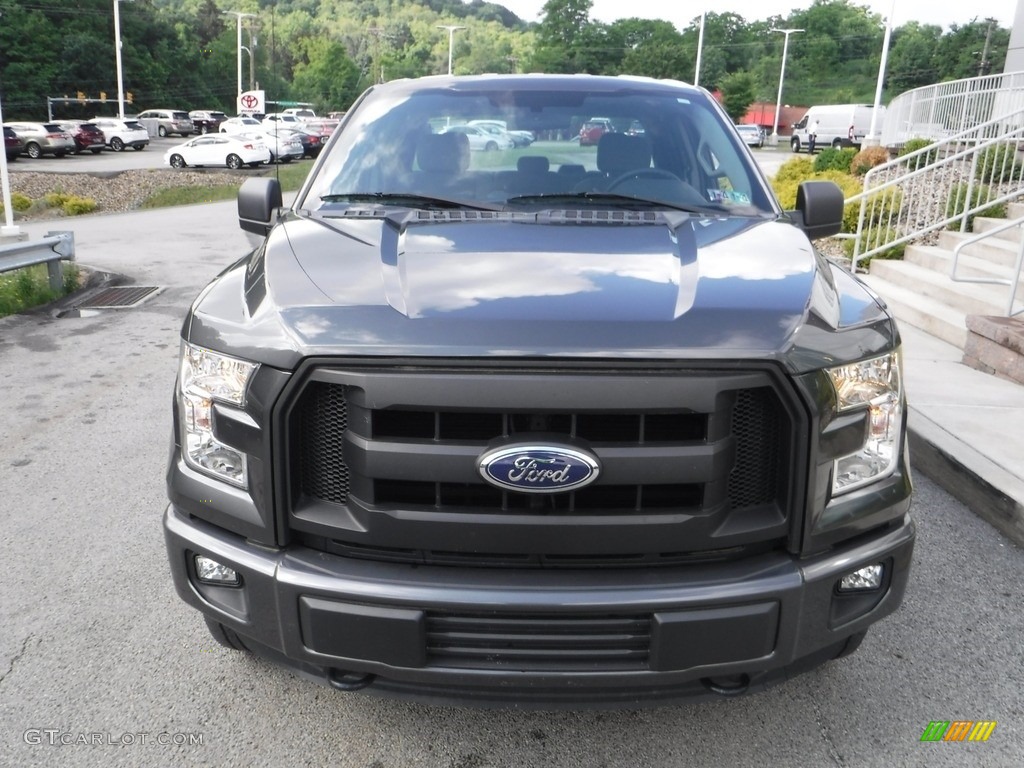 2016 F150 XL SuperCab 4x4 - Lithium Gray / Medium Earth Gray photo #9