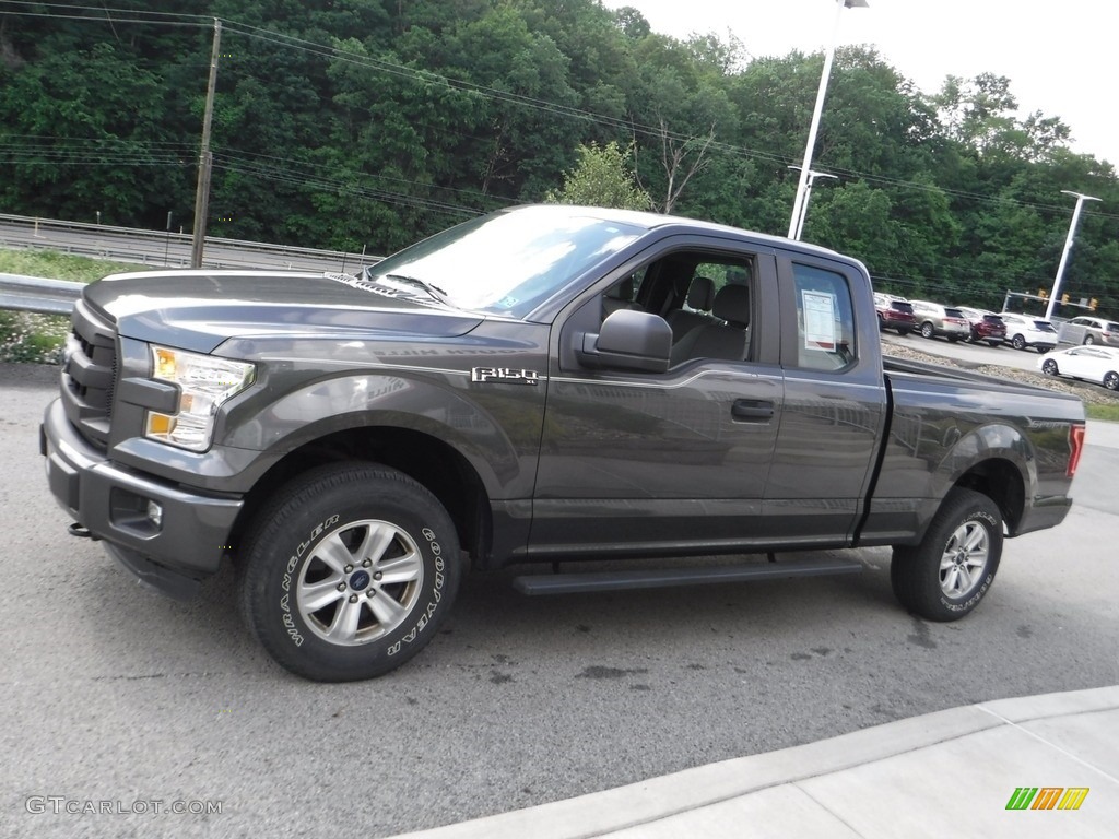 2016 F150 XL SuperCab 4x4 - Lithium Gray / Medium Earth Gray photo #11