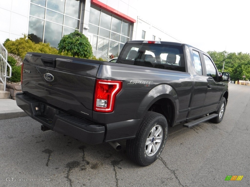 2016 F150 XL SuperCab 4x4 - Lithium Gray / Medium Earth Gray photo #16