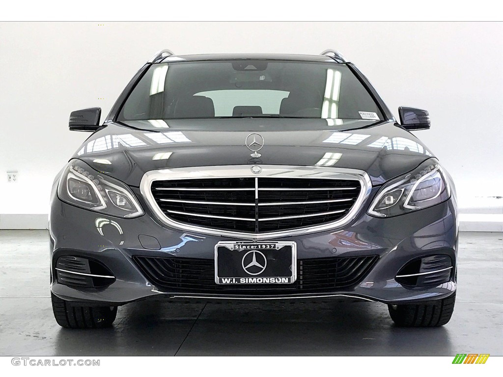 2016 E 350 4Matic Wagon - Steel Grey Metallic / Black photo #2
