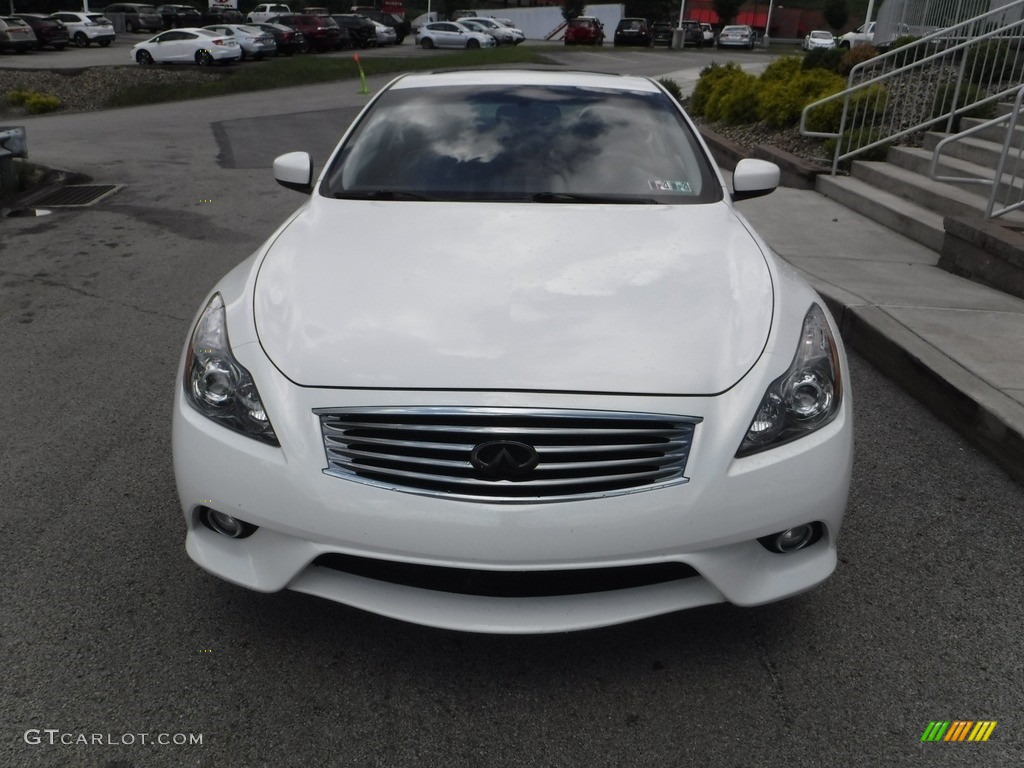 2013 G 37 x AWD Coupe - Moonlight White / Graphite photo #12