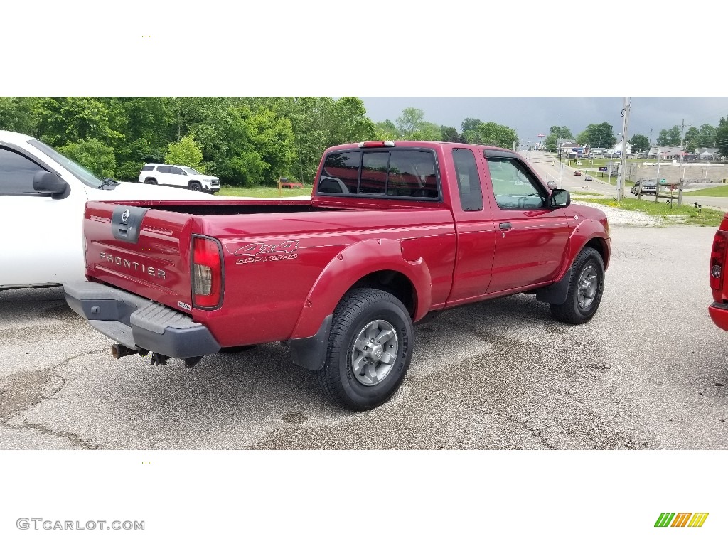 Molten Lava Pearl 2003 Nissan Frontier XE V6 King Cab 4x4 Exterior Photo #142189866