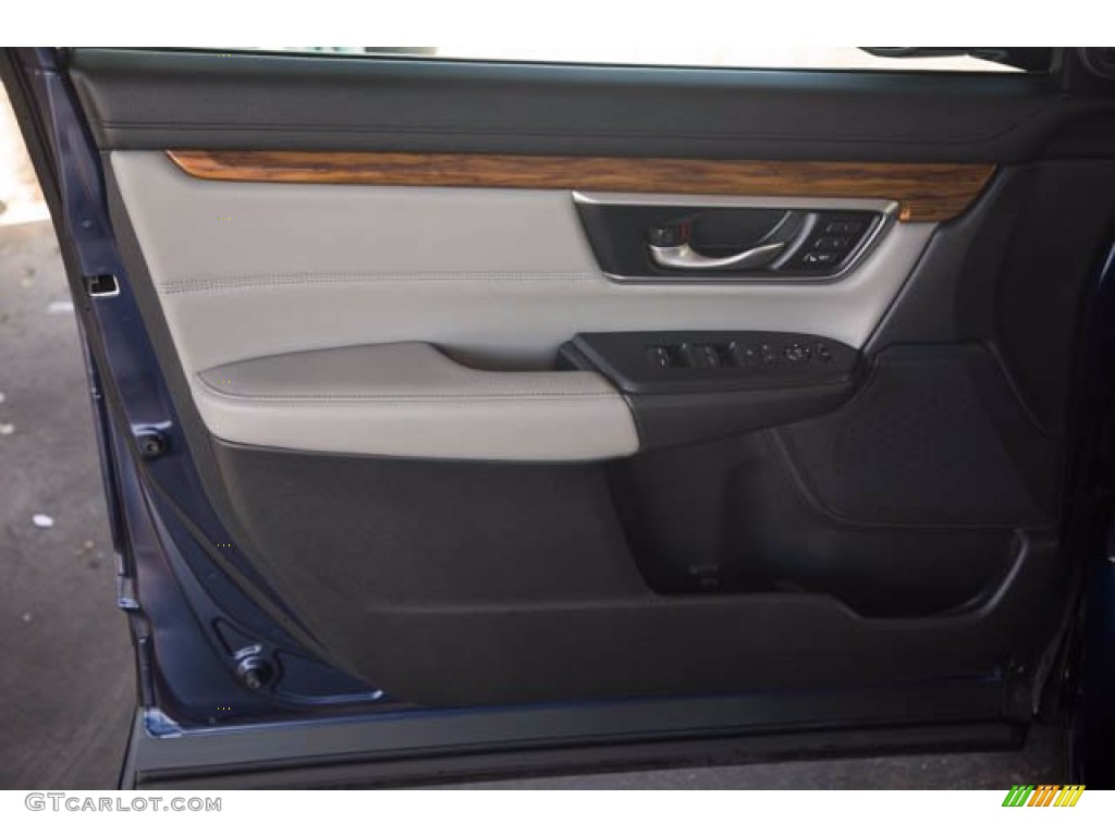 2018 CR-V EX-L - Obsidian Blue Pearl / Gray photo #28