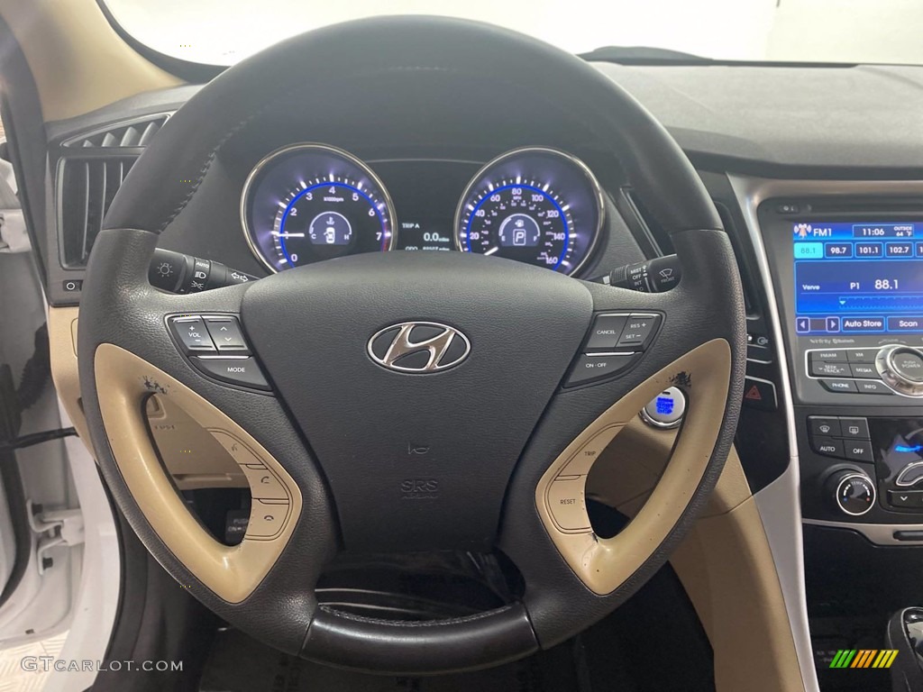 2013 Sonata Limited - Shimmering White / Camel photo #18