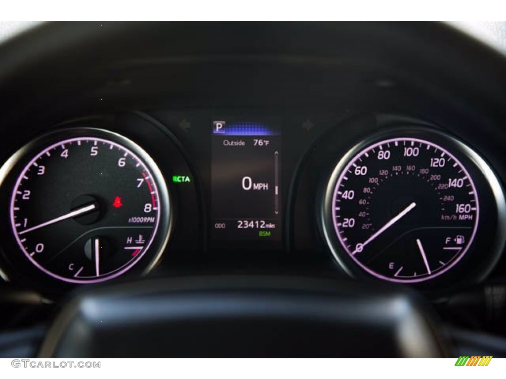 2018 Camry SE - Midnight Black Metallic / Black photo #29