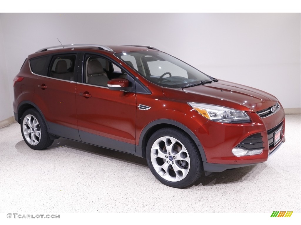 2014 Escape Titanium 2.0L EcoBoost 4WD - Sunset / Medium Light Stone photo #1