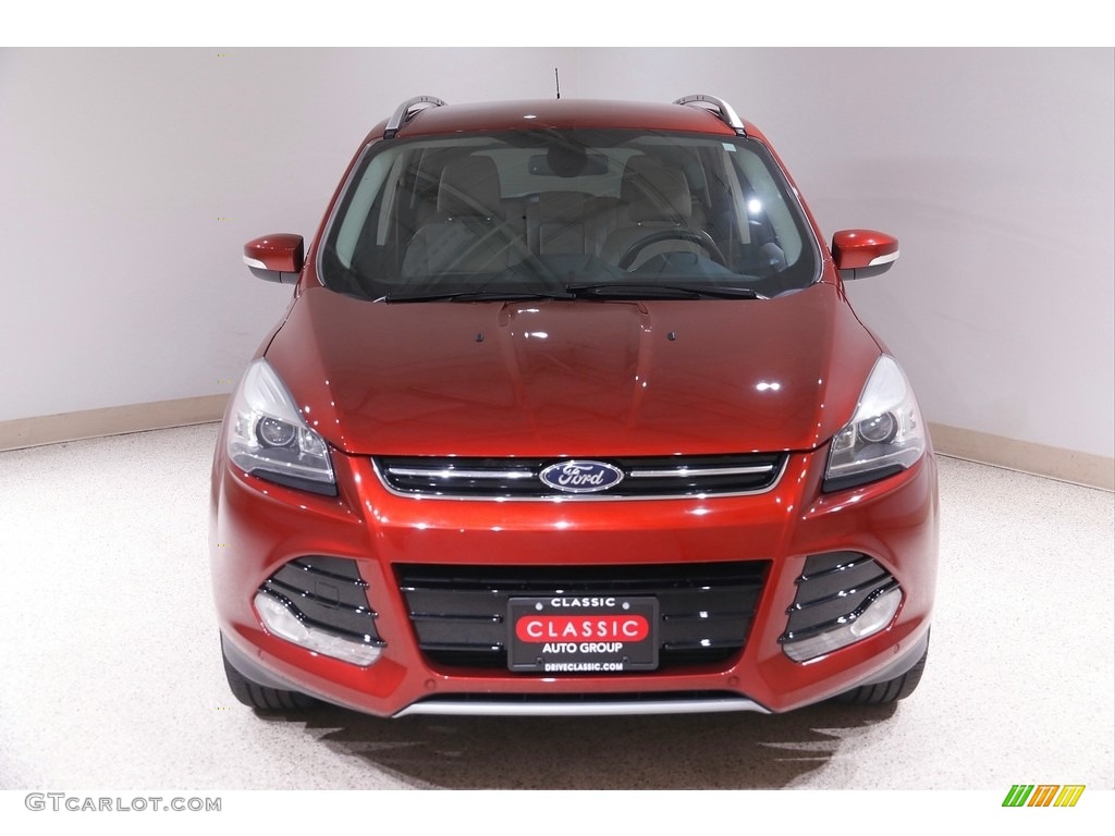 2014 Escape Titanium 2.0L EcoBoost 4WD - Sunset / Medium Light Stone photo #2