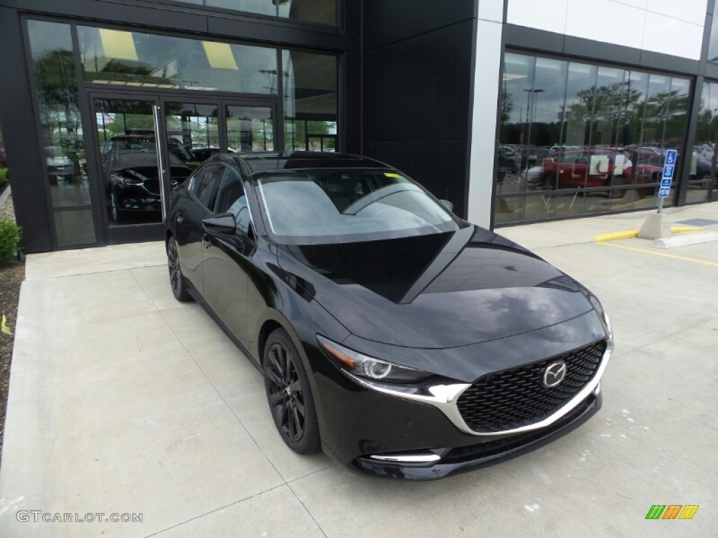 2021 Mazda3 Premium Plus Sedan AWD - Jet Black Mica / Black photo #1
