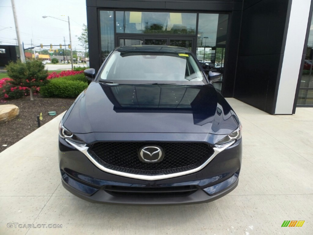 2021 CX-5 Touring AWD - Deep Crystal Blue Mica / Black photo #2