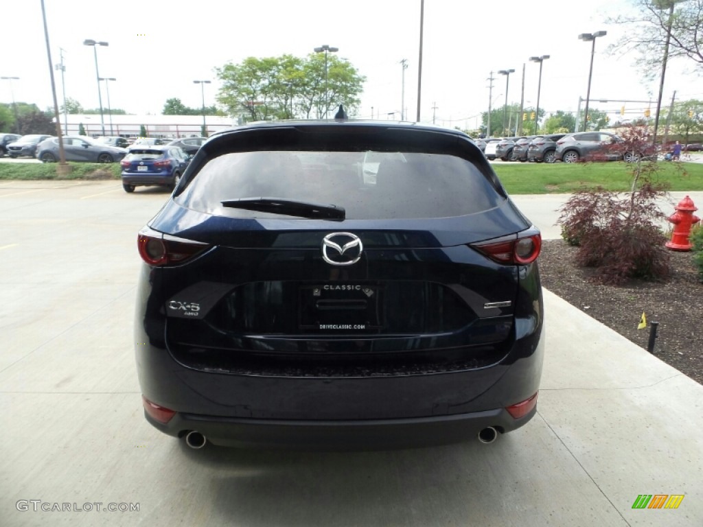 2021 CX-5 Touring AWD - Deep Crystal Blue Mica / Black photo #5