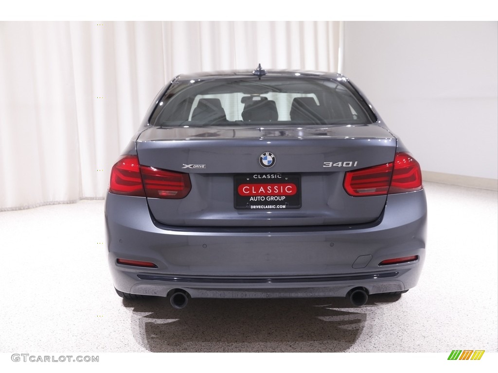 2018 3 Series 340i xDrive Sedan - Mineral Grey Metallic / Black photo #19