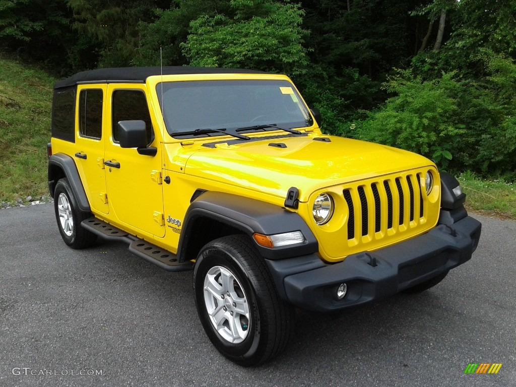 2019 Wrangler Unlimited Sport 4x4 - Hellayella / Black photo #4