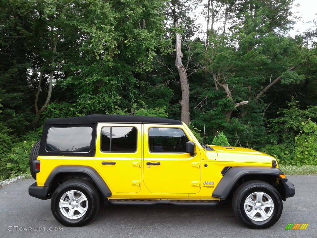 Hellayella 2019 Jeep Wrangler Unlimited Sport 4x4 Exterior Photo #142192542