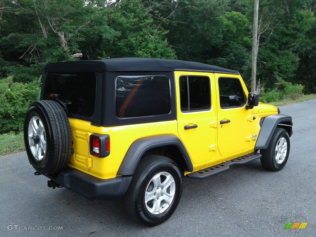 2019 Wrangler Unlimited Sport 4x4 - Hellayella / Black photo #6