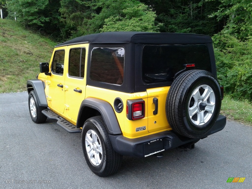 2019 Wrangler Unlimited Sport 4x4 - Hellayella / Black photo #8