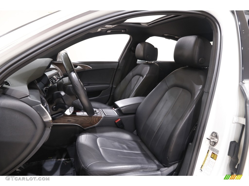 2014 A6 2.0T quattro Sedan - Glacier White Metallic / Black photo #5