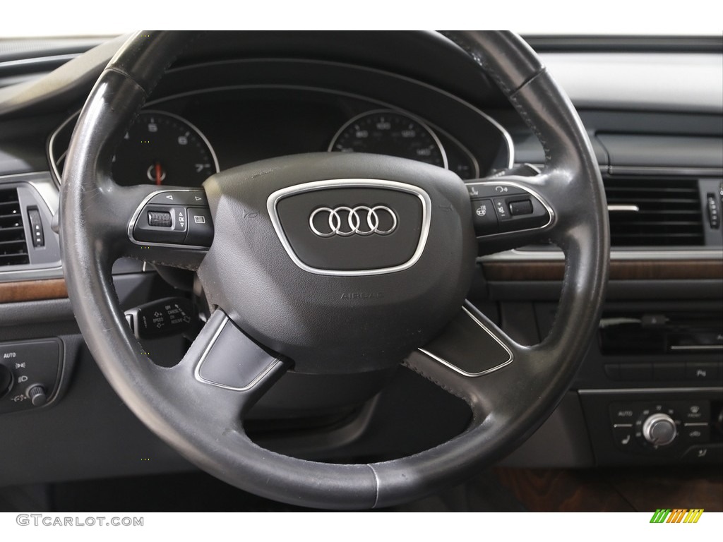 2014 A6 2.0T quattro Sedan - Glacier White Metallic / Black photo #7