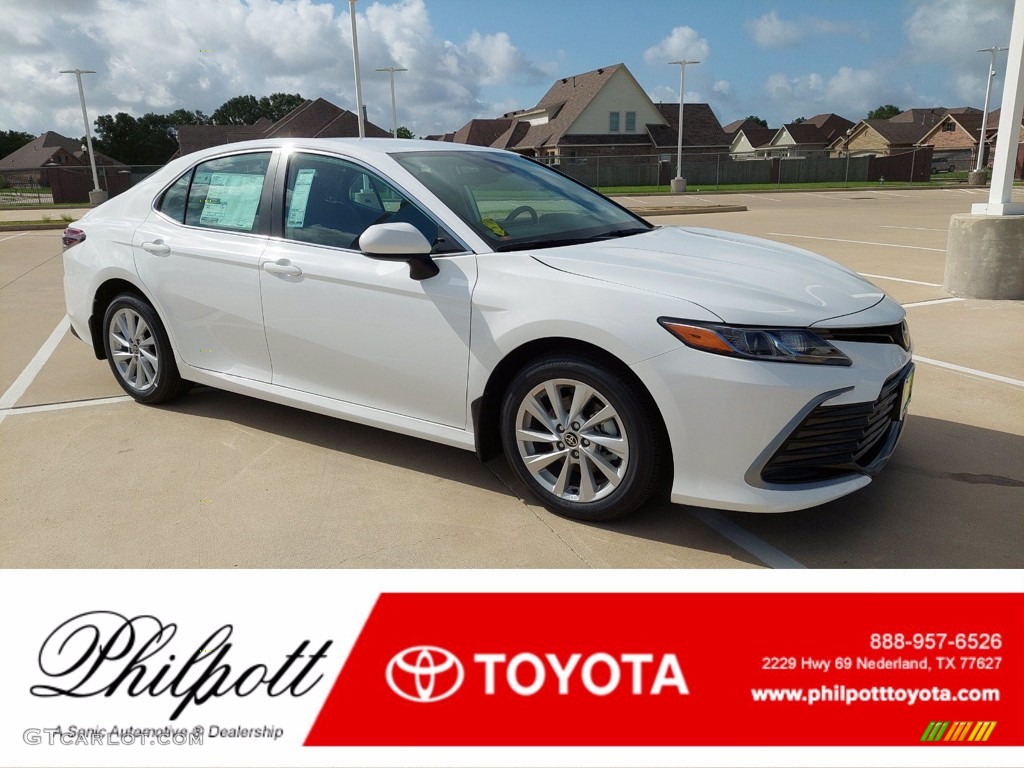 2021 Camry LE - Super White / Ash photo #1