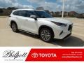 2021 Blizzard White Pearl Toyota Highlander Hybrid Platinum  photo #1