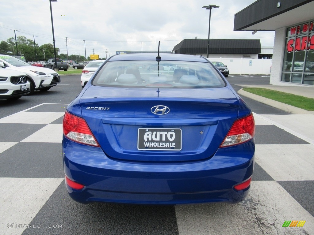 2012 Accent GLS 4 Door - Marathon Blue / Gray photo #4