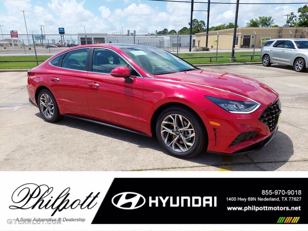 2021 Calypso Red Hyundai Sonata SEL 142188904 Photo 22