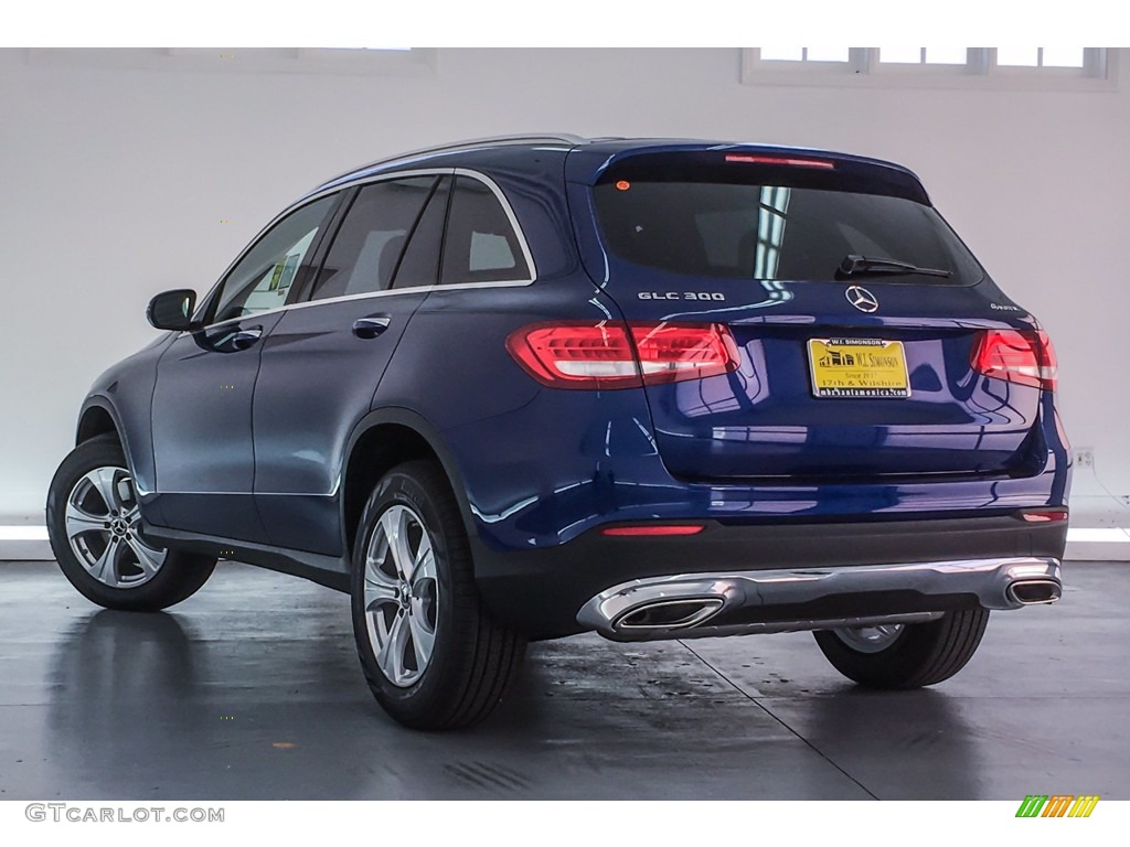 2018 GLC 300 4Matic - Brilliant Blue Metallic / Silk Beige/Espresso Brown photo #3