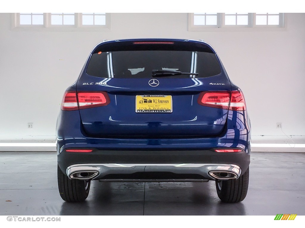 2018 GLC 300 4Matic - Brilliant Blue Metallic / Silk Beige/Espresso Brown photo #4