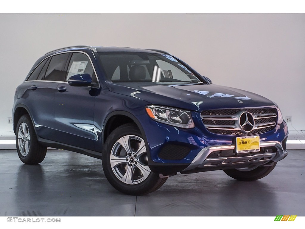 2018 GLC 300 4Matic - Brilliant Blue Metallic / Silk Beige/Espresso Brown photo #12