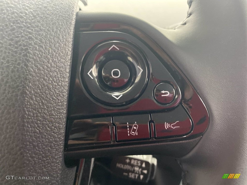 2020 Toyota Prius Prime LE Moonstone Steering Wheel Photo #142196244