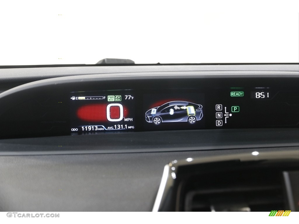 2018 Prius Prime Plus - Magnetic Gray Metallic / Black photo #8