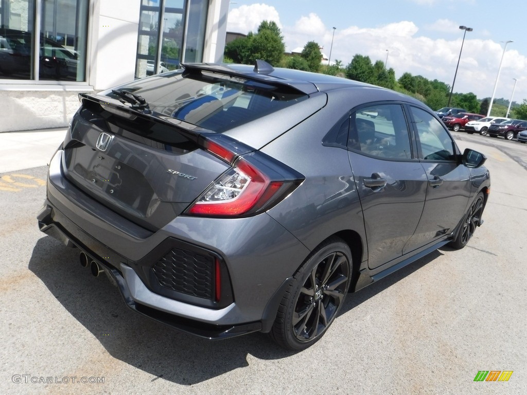 2019 Civic Sport Hatchback - Polished Metal Metallic / Black photo #8