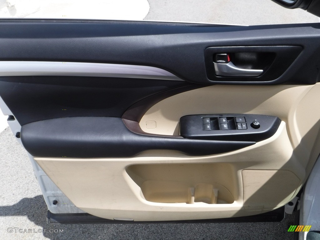 2018 Highlander XLE AWD - Blizzard White Pearl / Almond photo #18