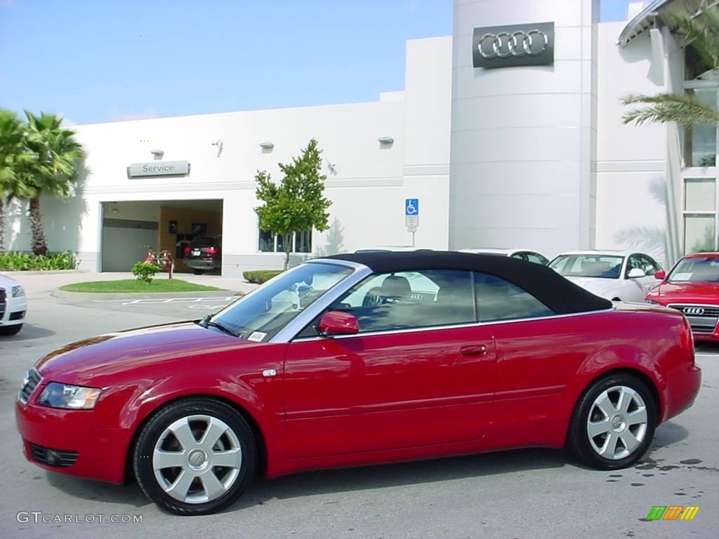2006 A4 1.8T Cabriolet - Amulet Red / Ebony photo #2