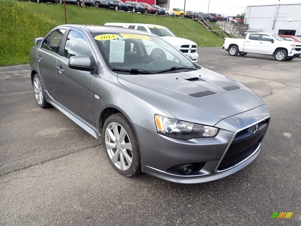 Mercury Gray 2014 Mitsubishi Lancer RALLIART AWC Exterior Photo #142200179