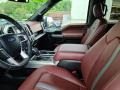 Dark Marsala 2018 Ford F150 Platinum SuperCrew 4x4 Interior Color
