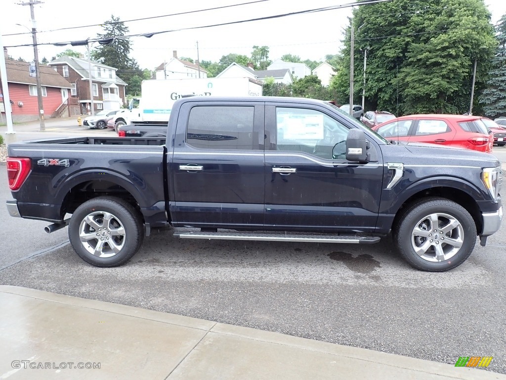Antimatter Blue 2021 Ford F150 XLT SuperCrew 4x4 Exterior Photo #142201342