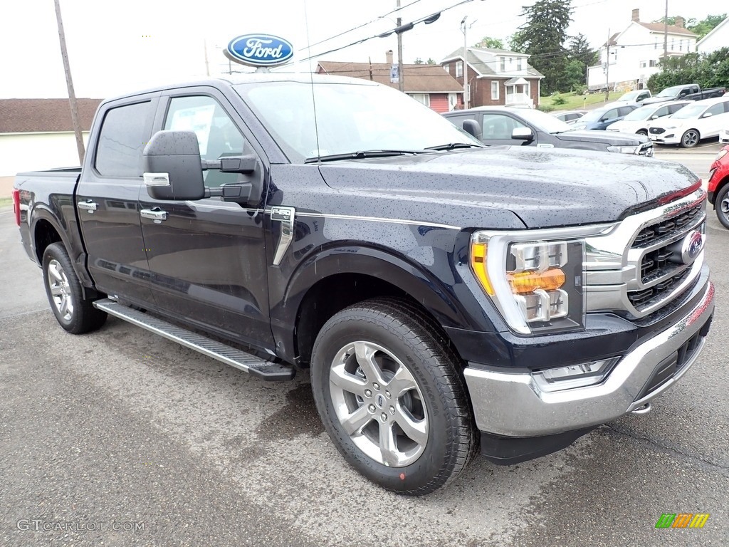 Antimatter Blue 2021 Ford F150 XLT SuperCrew 4x4 Exterior Photo #142201366