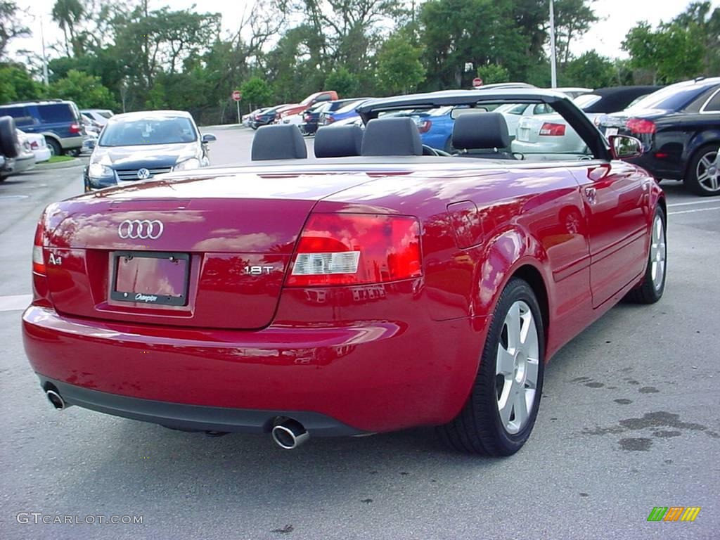 2006 A4 1.8T Cabriolet - Amulet Red / Ebony photo #5